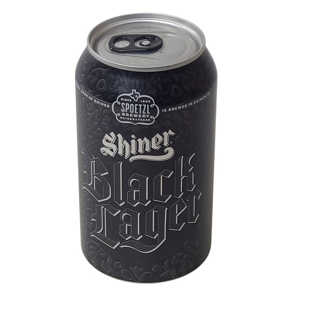 Shiner Black Lager Empty Beer Can Bottom Opened Spoetzl Brewery Texas